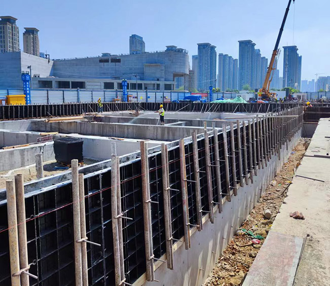 The subway project in Wuhan, China